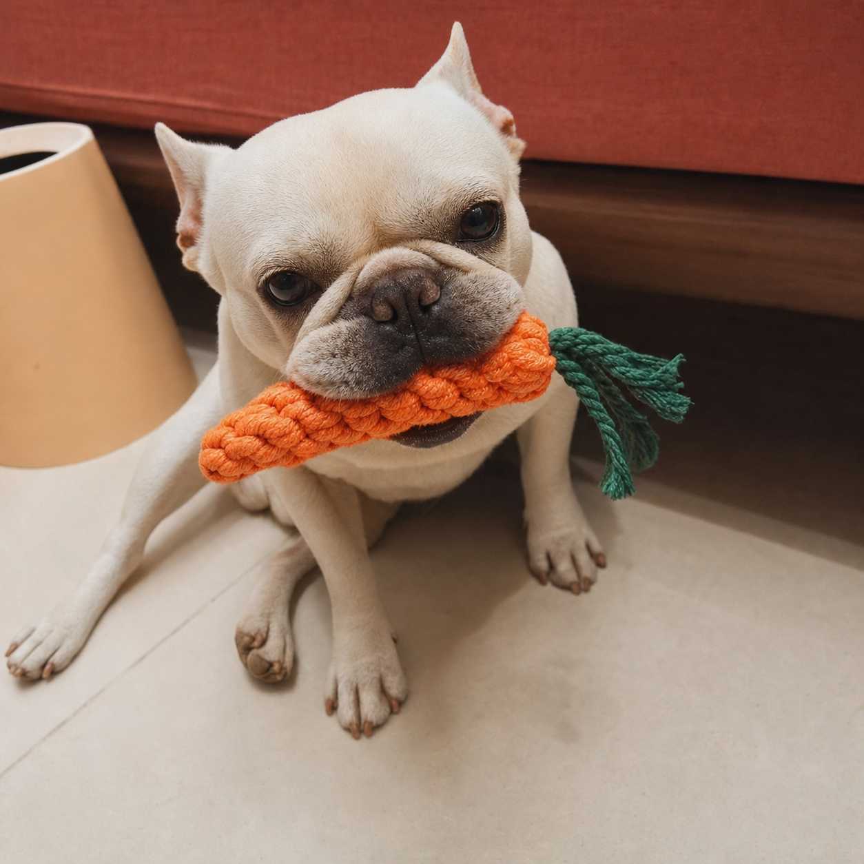 Carrot Rope Chew Toy