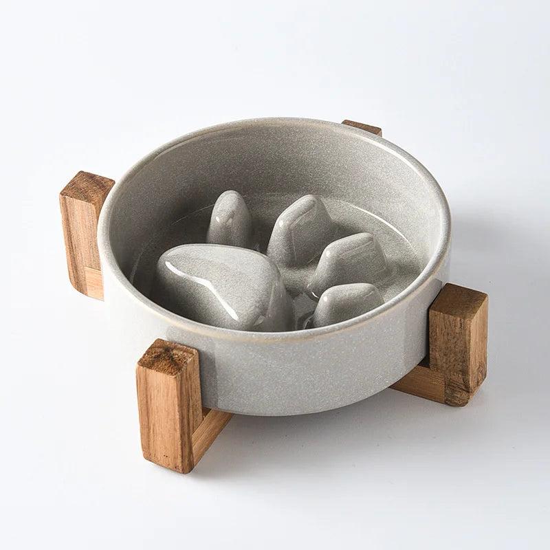 Ceramic Slow Feeder Bowl
