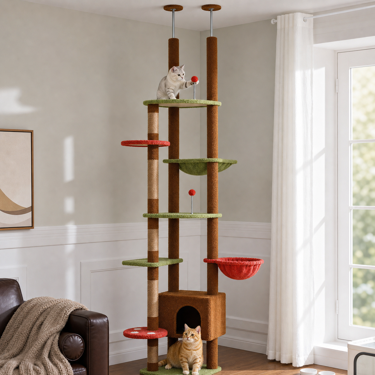 Floor-to-Ceiling Cat Tree