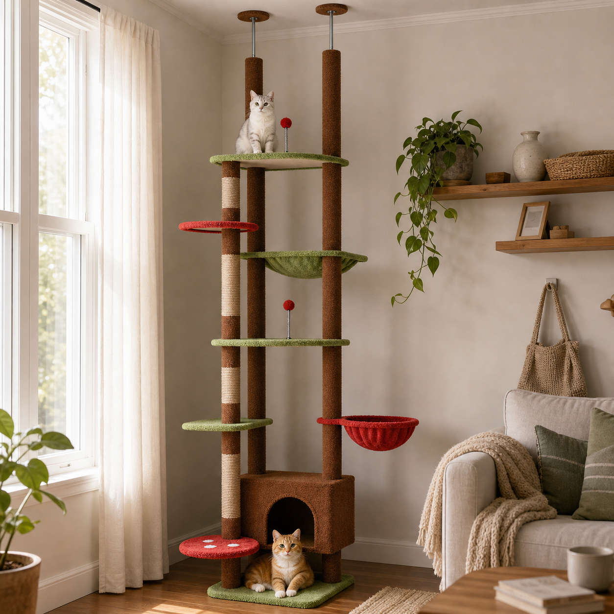 Floor-to-Ceiling Cat Tree