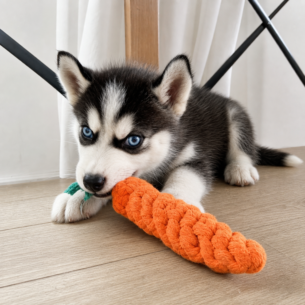 Carrot Rope Chew Toy