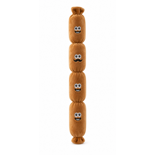 Squeaky Sausage Plush Toy