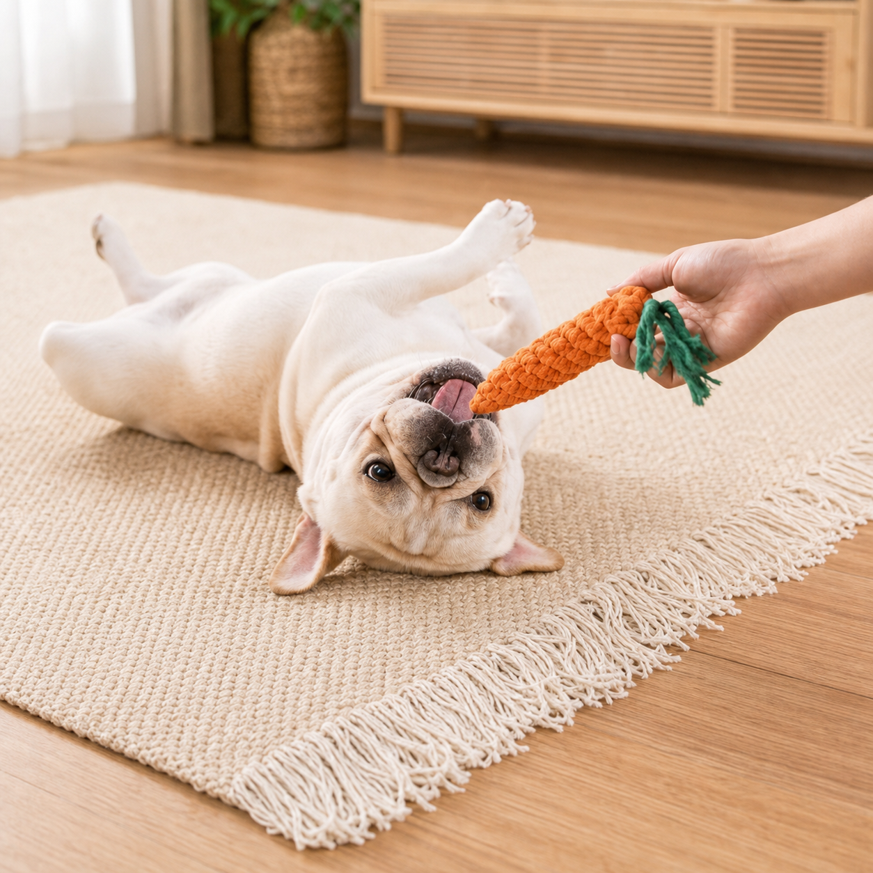 Carrot Rope Chew Toy